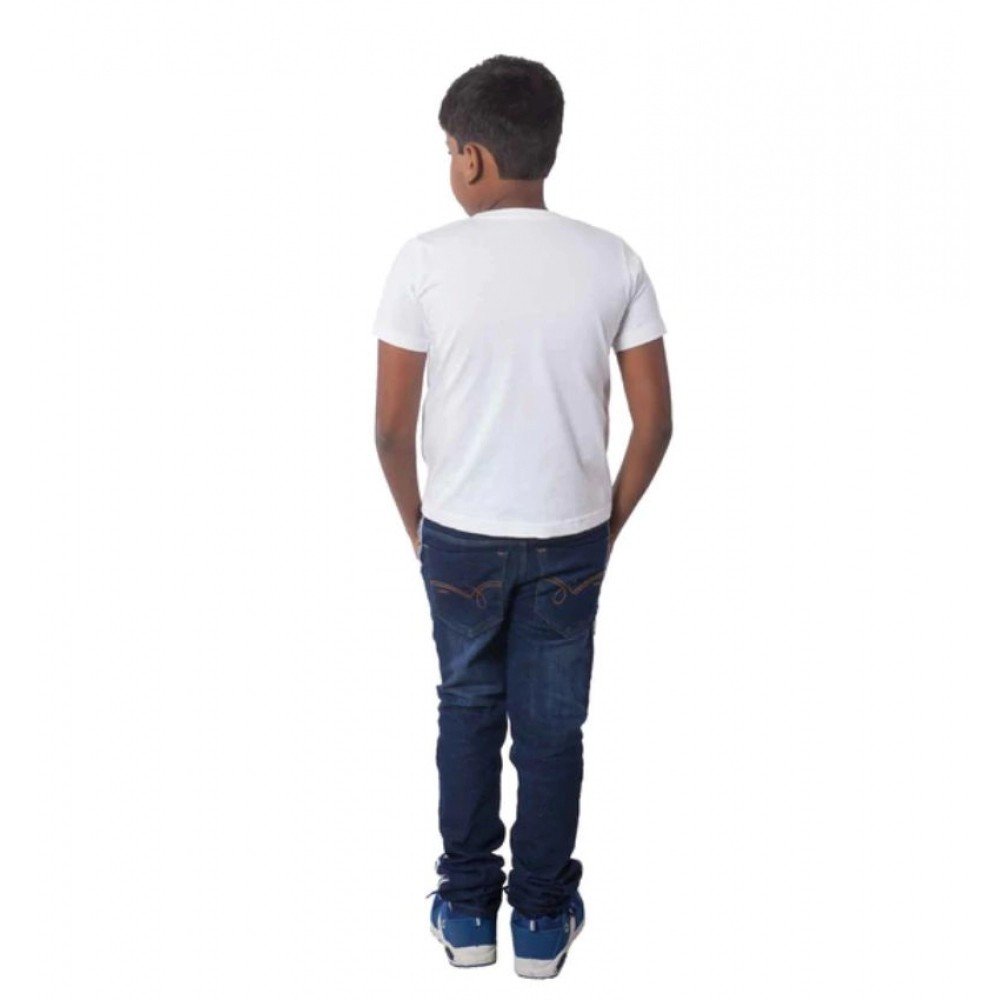 Generic Boys Cotton Will Be Cool Half Sleeve TShirt (White) - Image 2