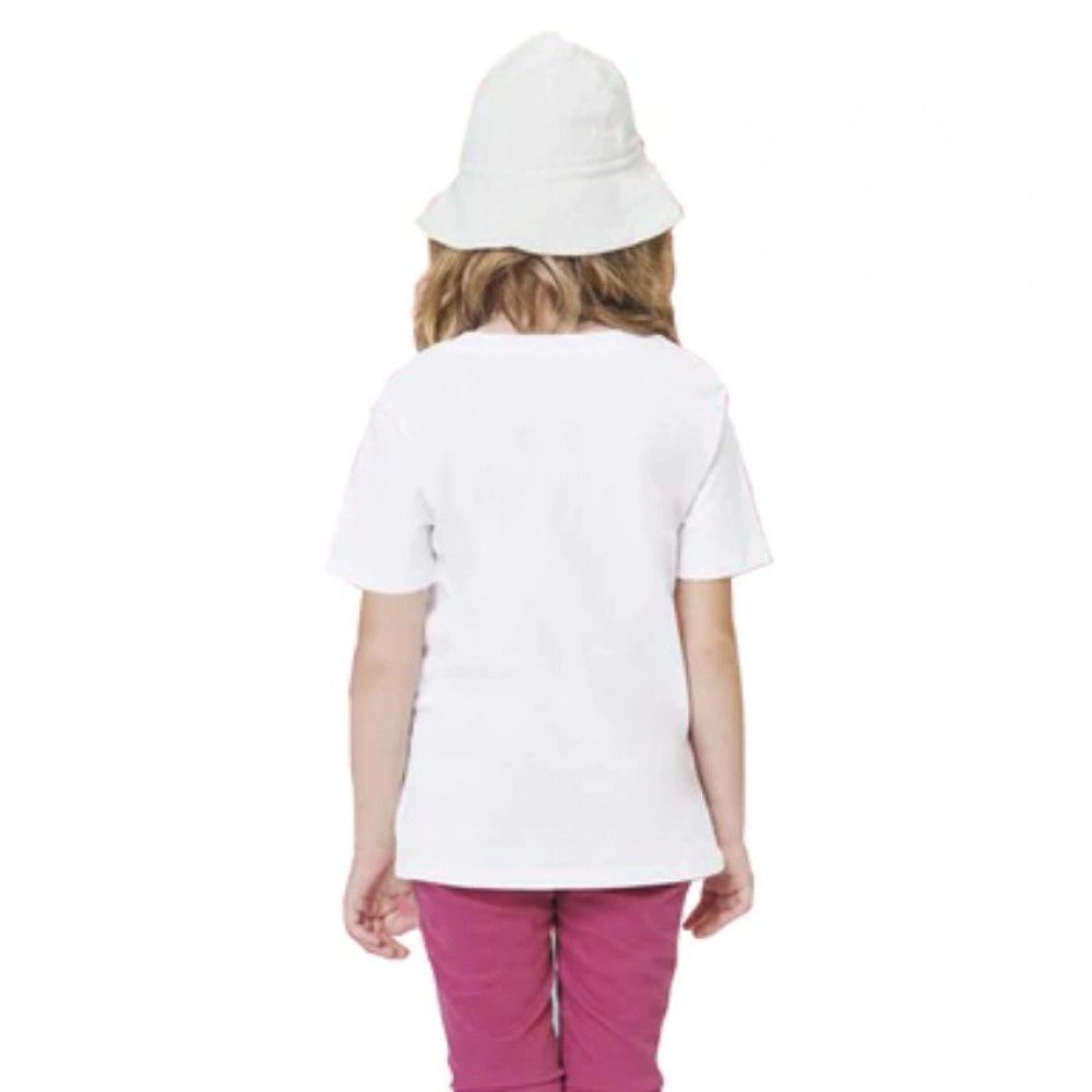 Generic Girls Cotton Baby Shark Half Sleeve TShirt (White) - Image 2