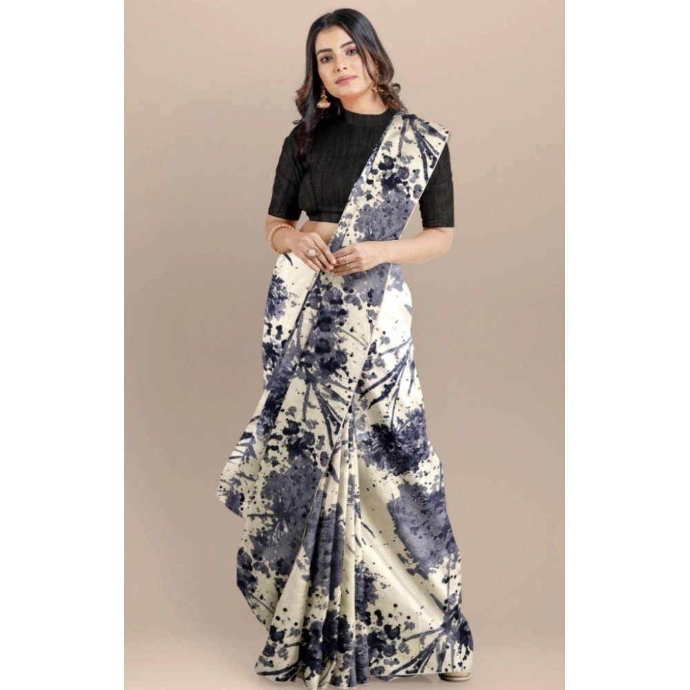 Generic Women's Joya Silk Saree with Blouse (Black, 5-6 Mtrs) - Image 3