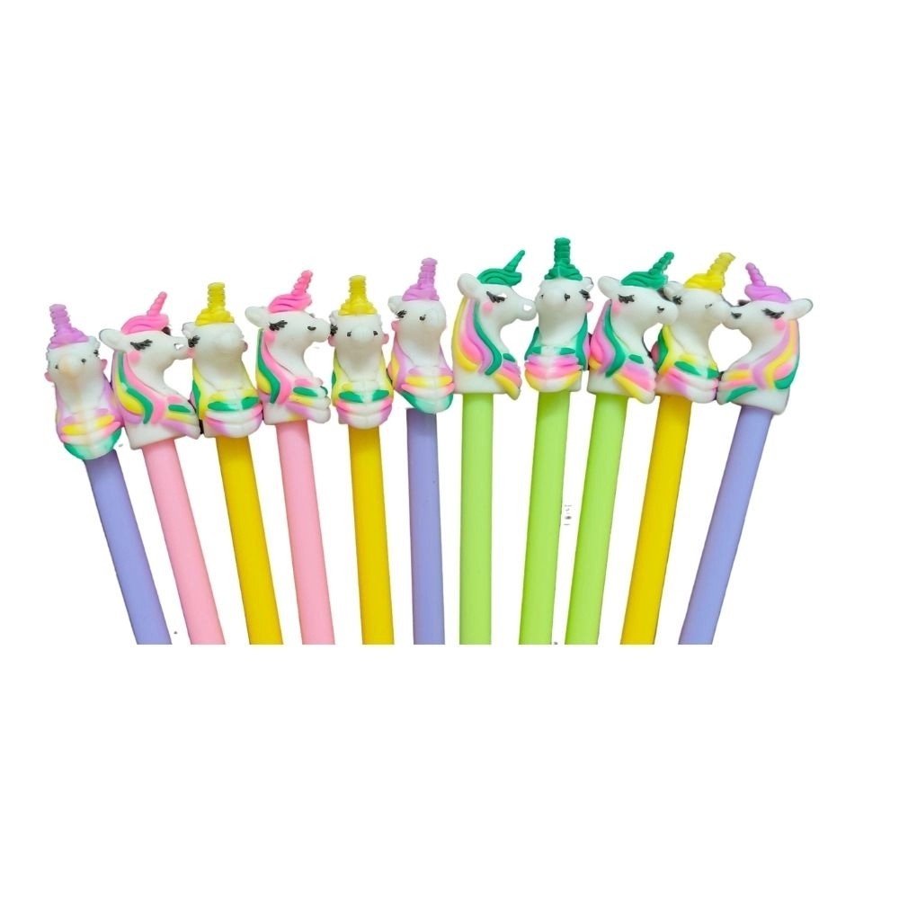 12_Pcs Set Unicorn Pencil | Plastic | Stationery | 3+ Years - Image 2