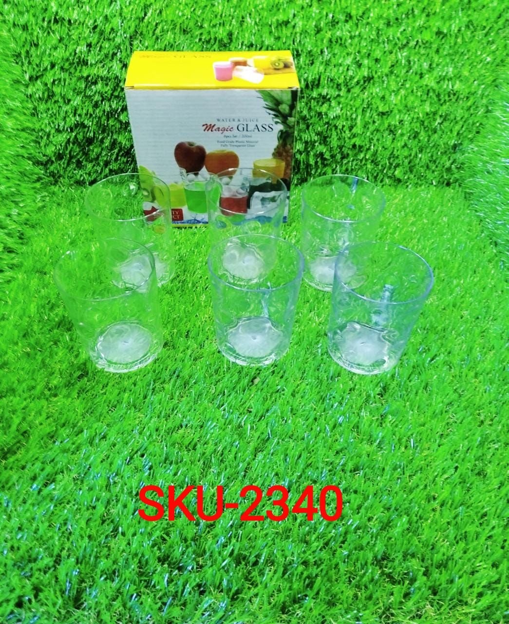 Multi Purpose Unbreakable Drinking Glass (Set of 6 Pieces) (300ml) | Assorted Colour - Image 8