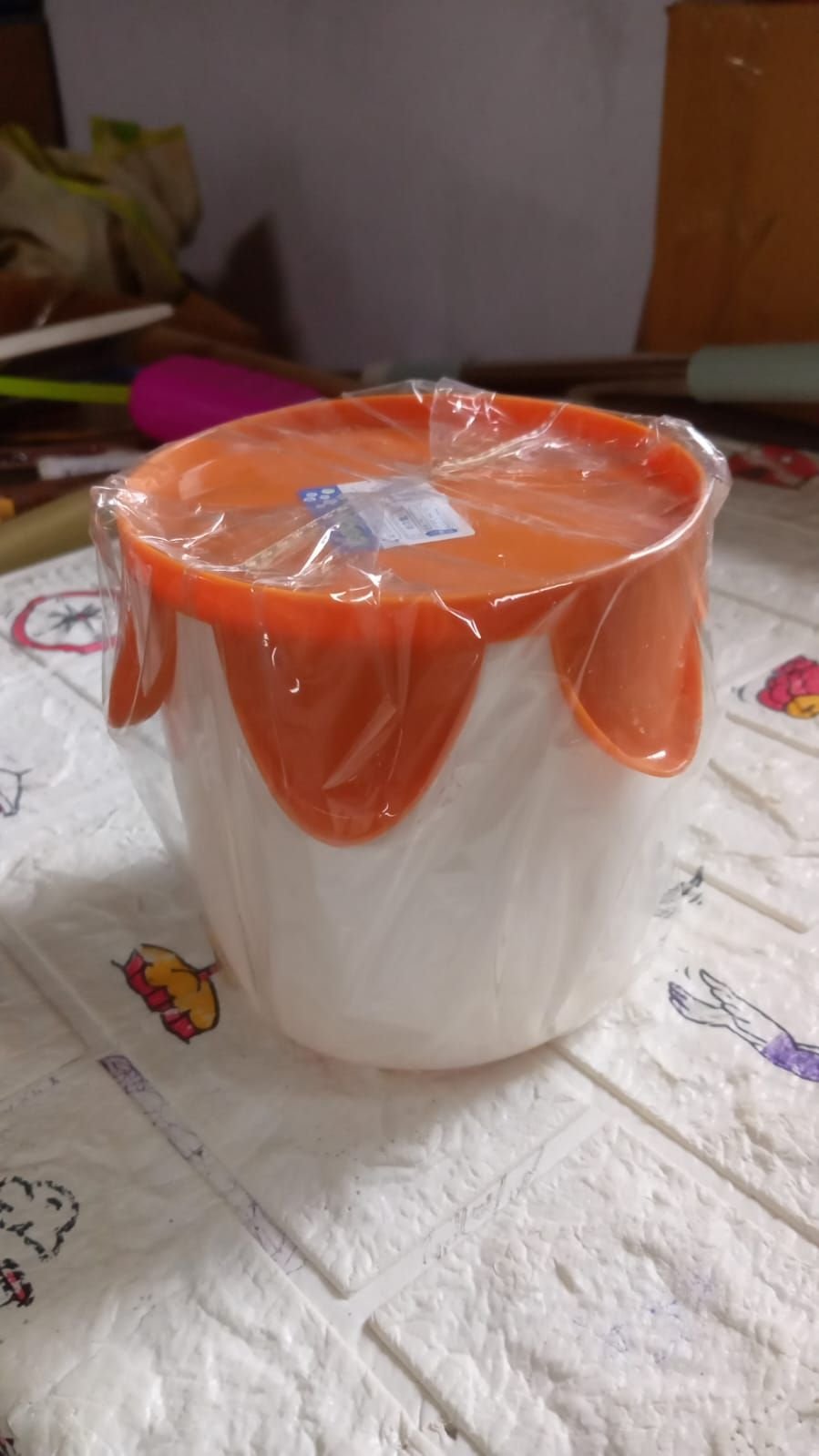 Plastic Round Tissue Box For Toilet Tissue Case Paper Box Plaid Skid Resistance Napkin Box Tissue Paper Holder, Tissue Box Cover Tissue Holder For Home (1 Pc) - Image 7