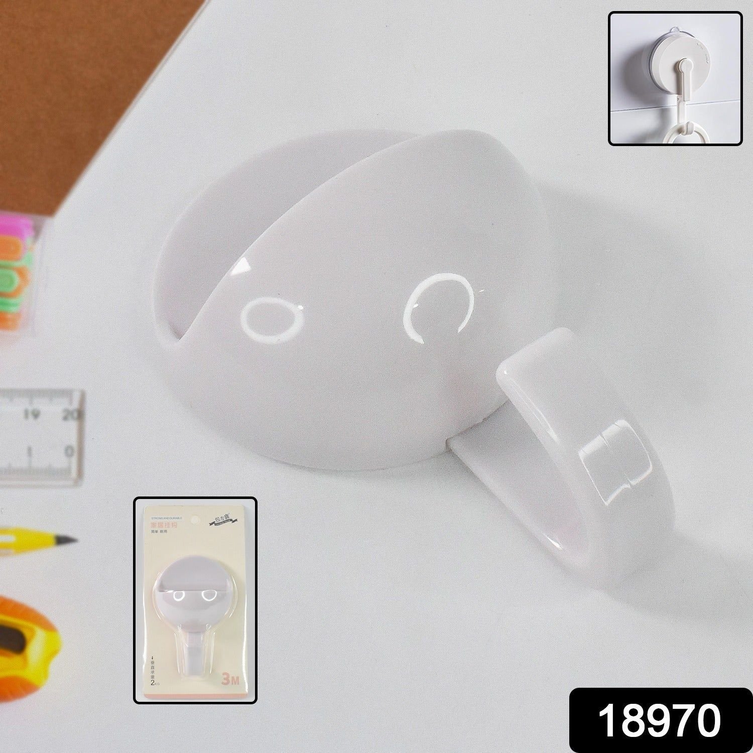 Multipurpose Strong&Hook Self-Adhesive hooks for wall Heavy&Duty Hook - Image 2