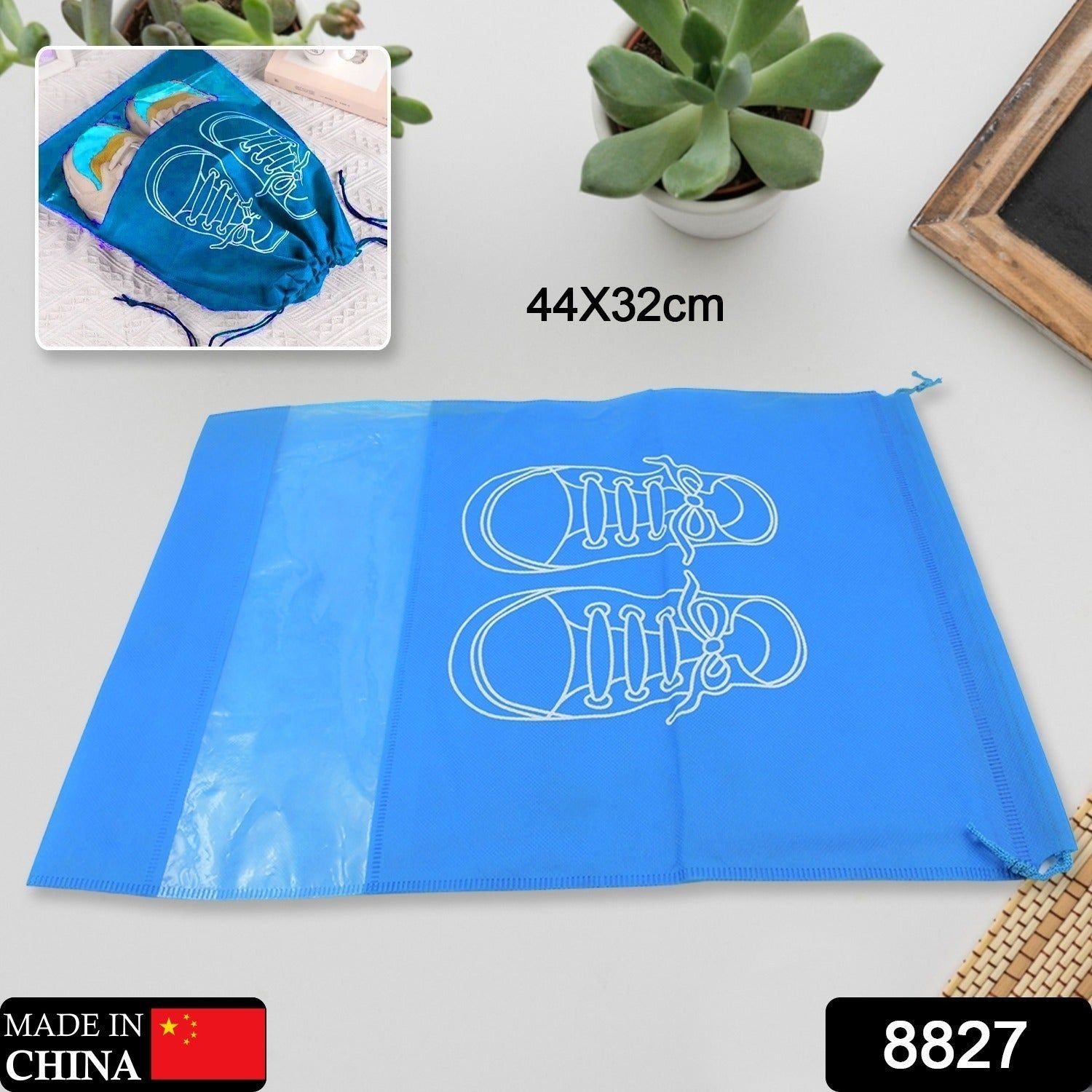 Beach Bag Shoes Storage Bag Closet Organizer Non-woven Travel Portable Bag Waterproof Pocket Clothing Classified Hanging Bag shoe bag luggage travel P - Image 3