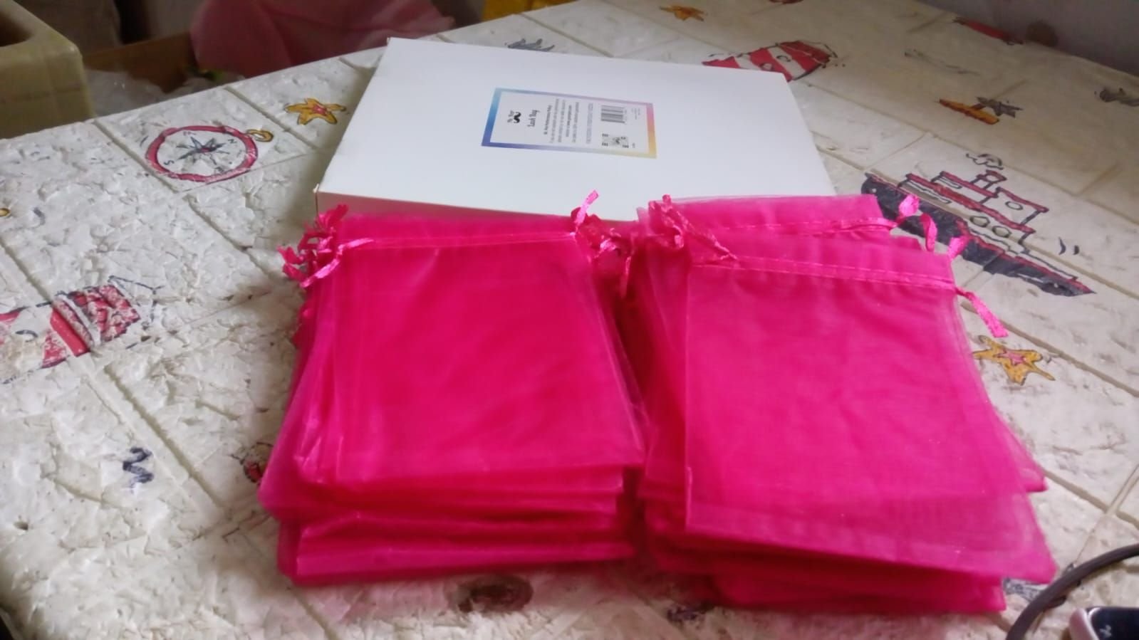 Organza Drawstring Gift Bags – Small Mesh Pouches for Wedding, Party & Festival Favors (50 Pcs Set) - Image 8