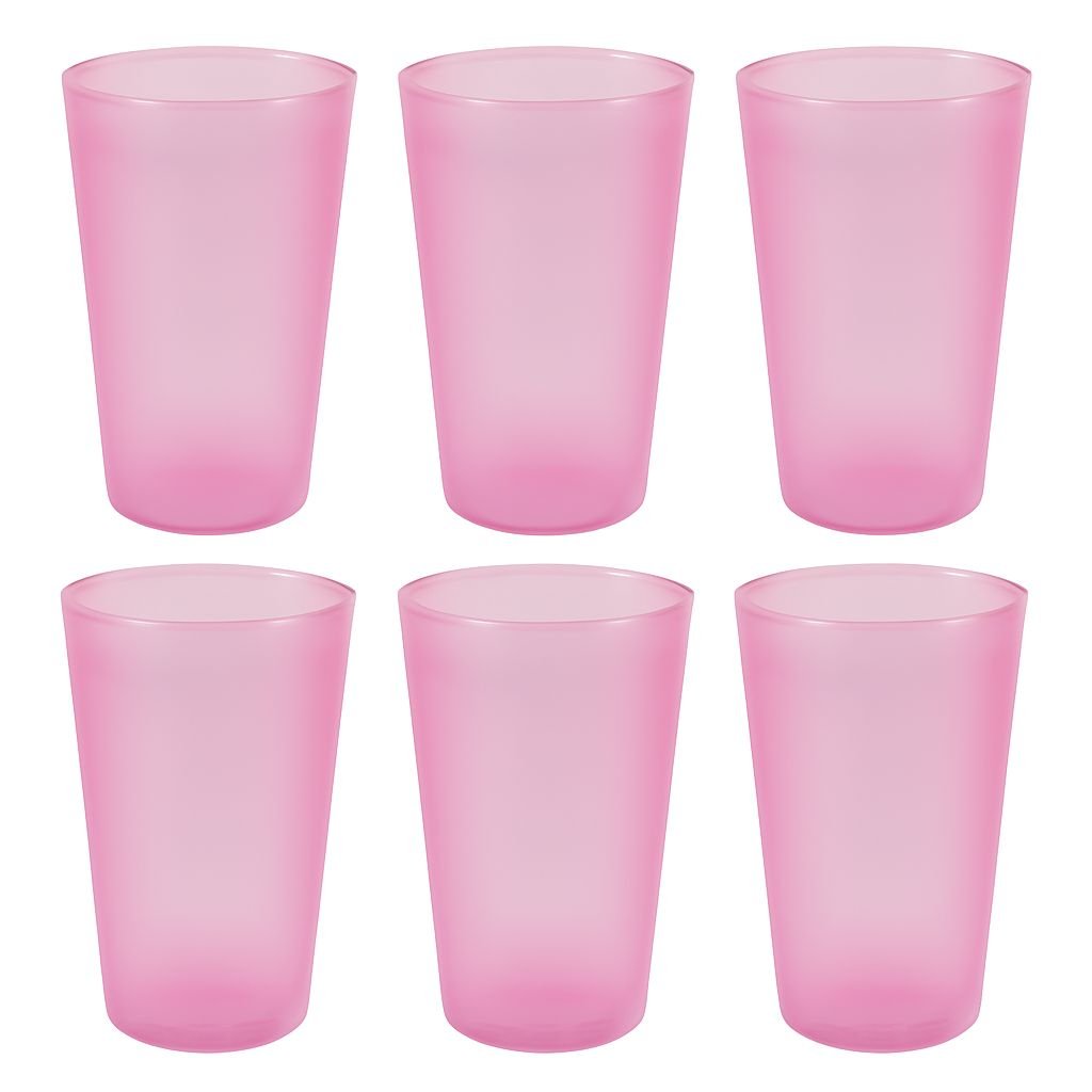 Large Glass Set – Ideal for Kitchens & Offices, Perfect for Water & Beverages (6-Piece) | Assorted Colour - Image 5