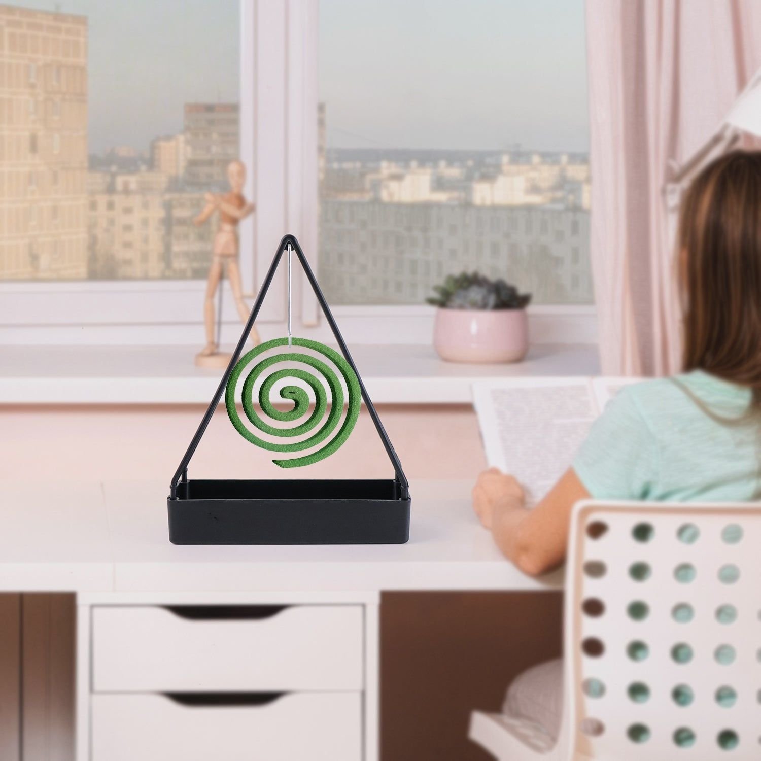 Compact Triangle Mosquito Coil Stand (1 Pc) - Image 7