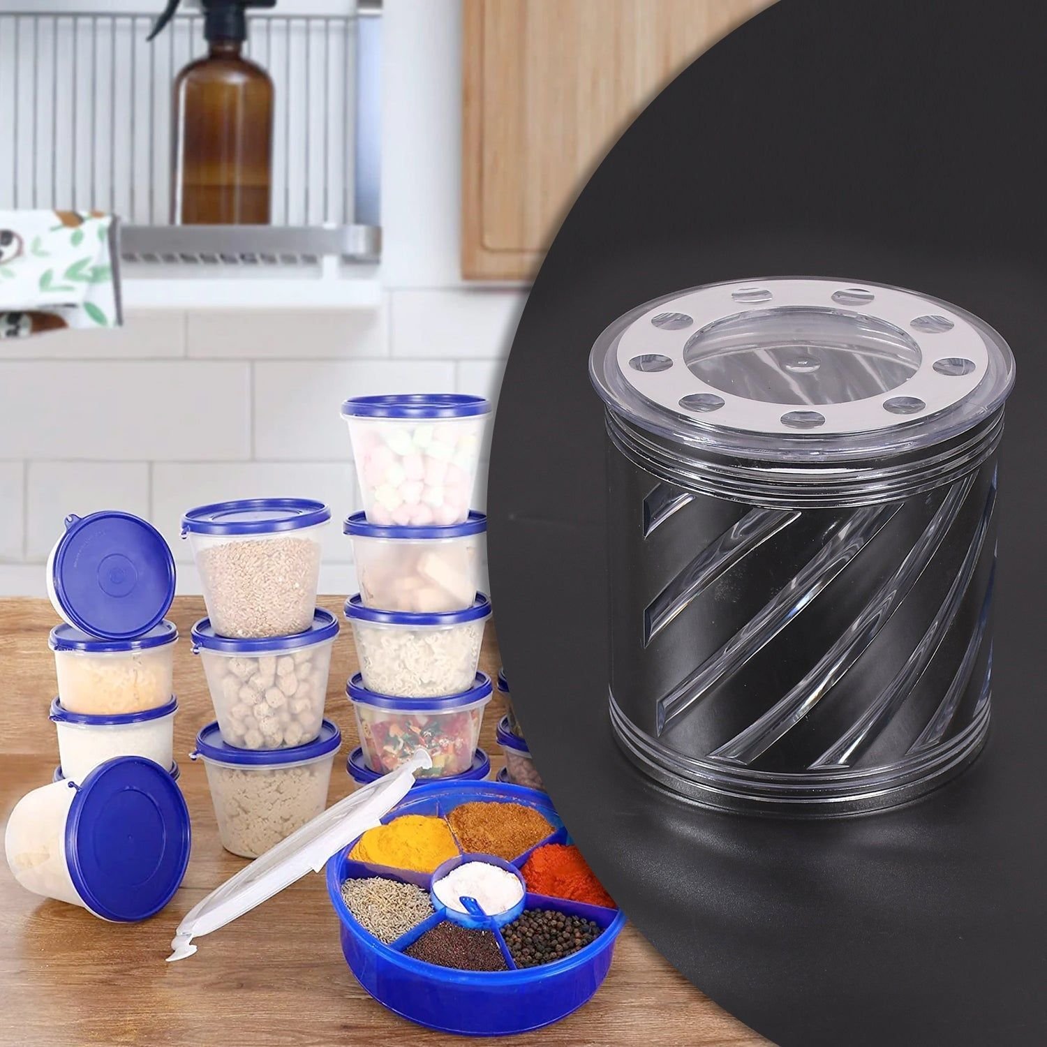 Dry Fruit Container , Storage Airtight Container For home & kitchen Use ( 750 ML ) - Image 4