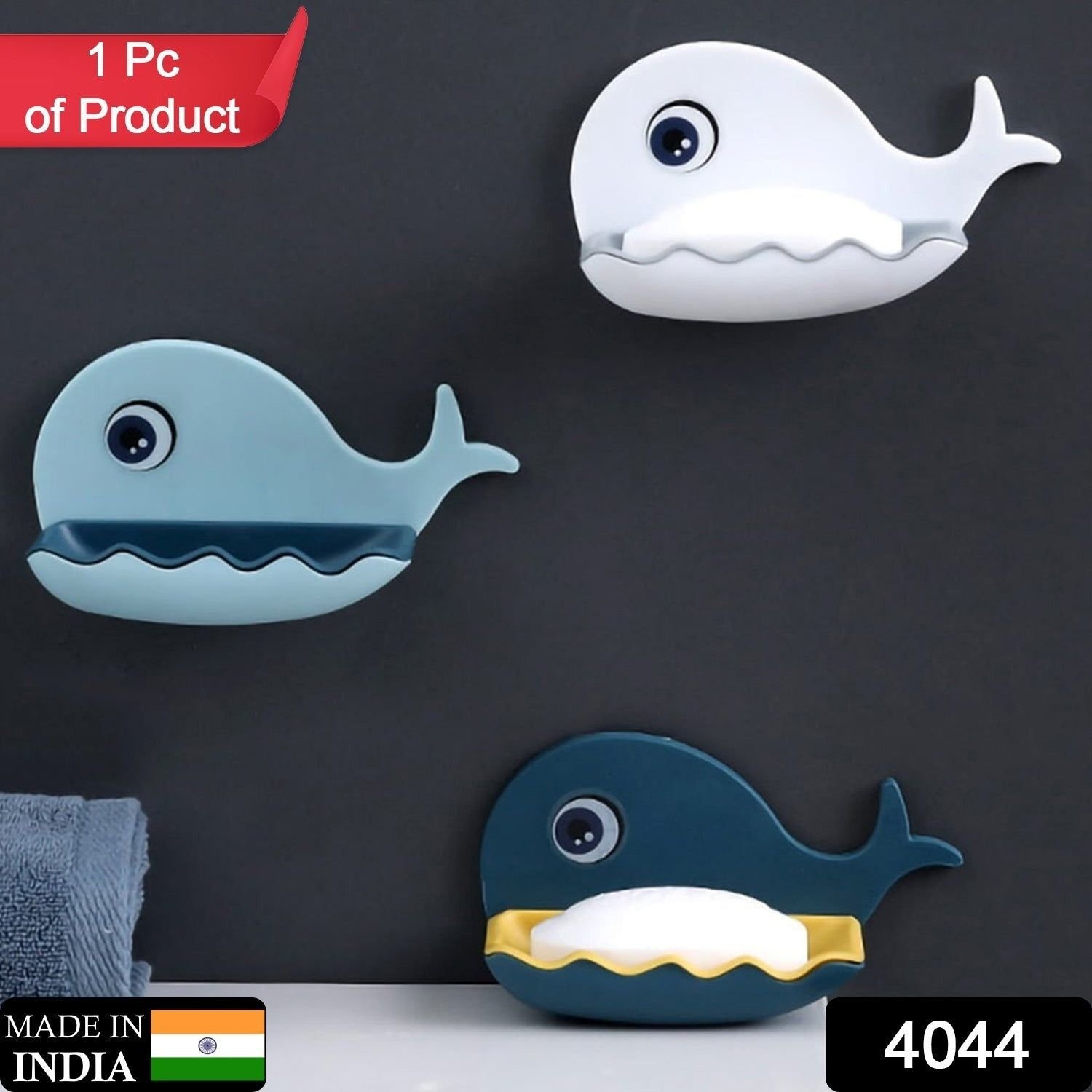 Fish Shape Wall-Mounted Double Layer Soap Holder for Bathroom & Kitchen - Image 2