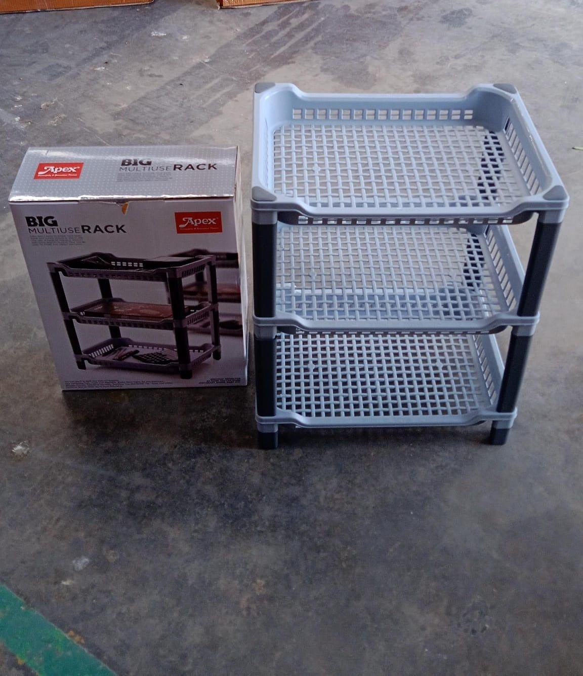 Apex Big Multi use Plastic Storage Rack – 3-Tier (1 Pc) - Image 7