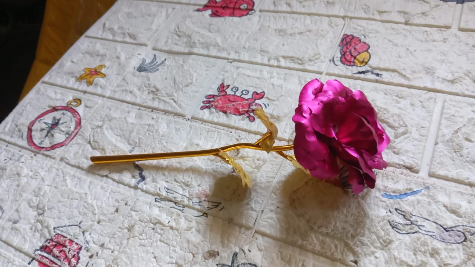 Gold Rose Artificial Rose Flower With Gift Box, Plastic Flowers Best Gifts for Friend Girl Wife Women, Golden Rose Gift for Valentine's Day, Mother's - Image 10