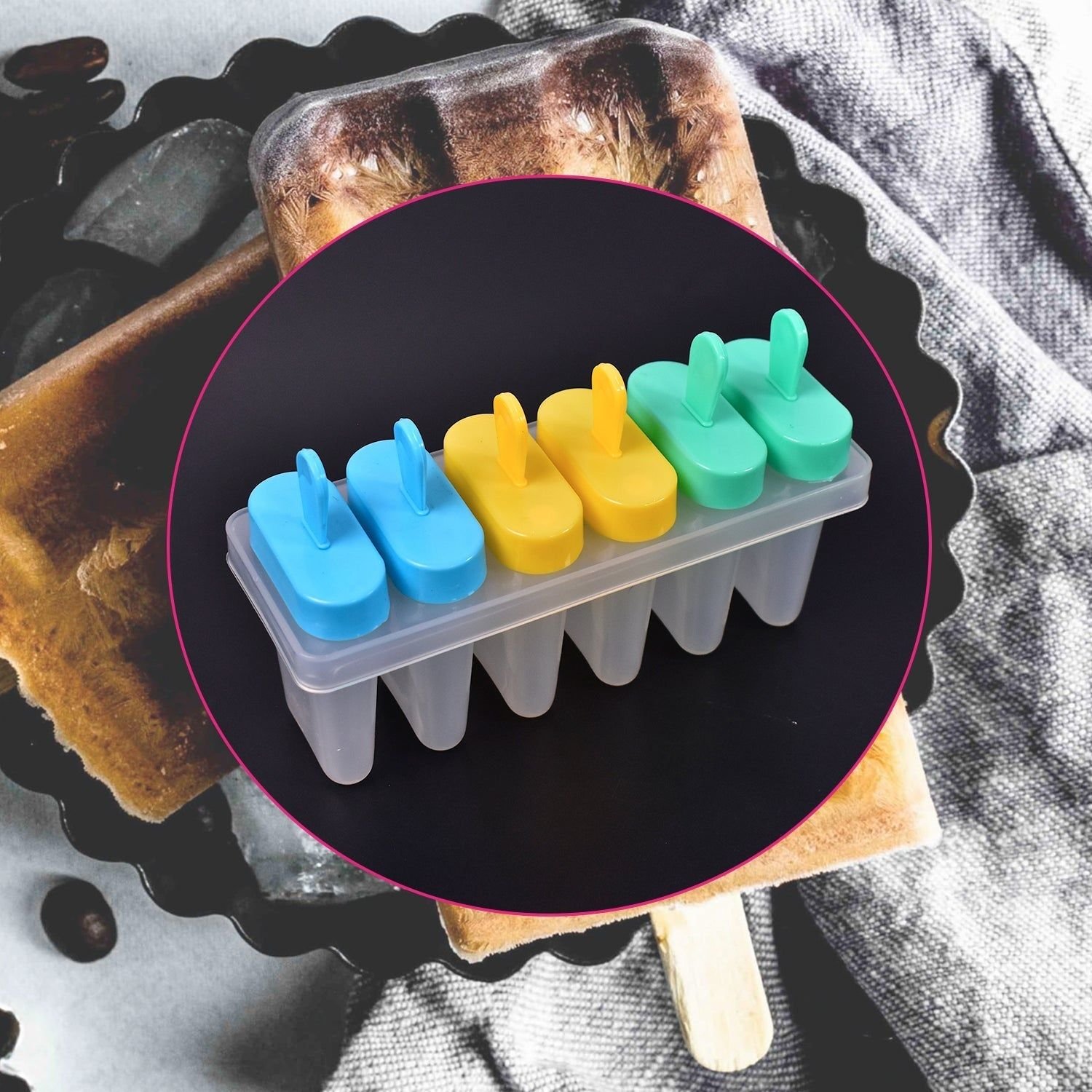 Ice Candy Maker Upgrade sicle Molds Sets 6 Ice Makers Reusable Ice Lolly Cream Mold Home-Made sicles Mould with Stick - Image 7