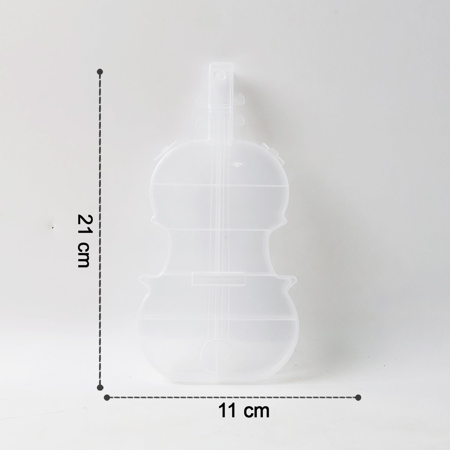 Violin Shape Plastic Storage Box (1 Pc) - Image 3