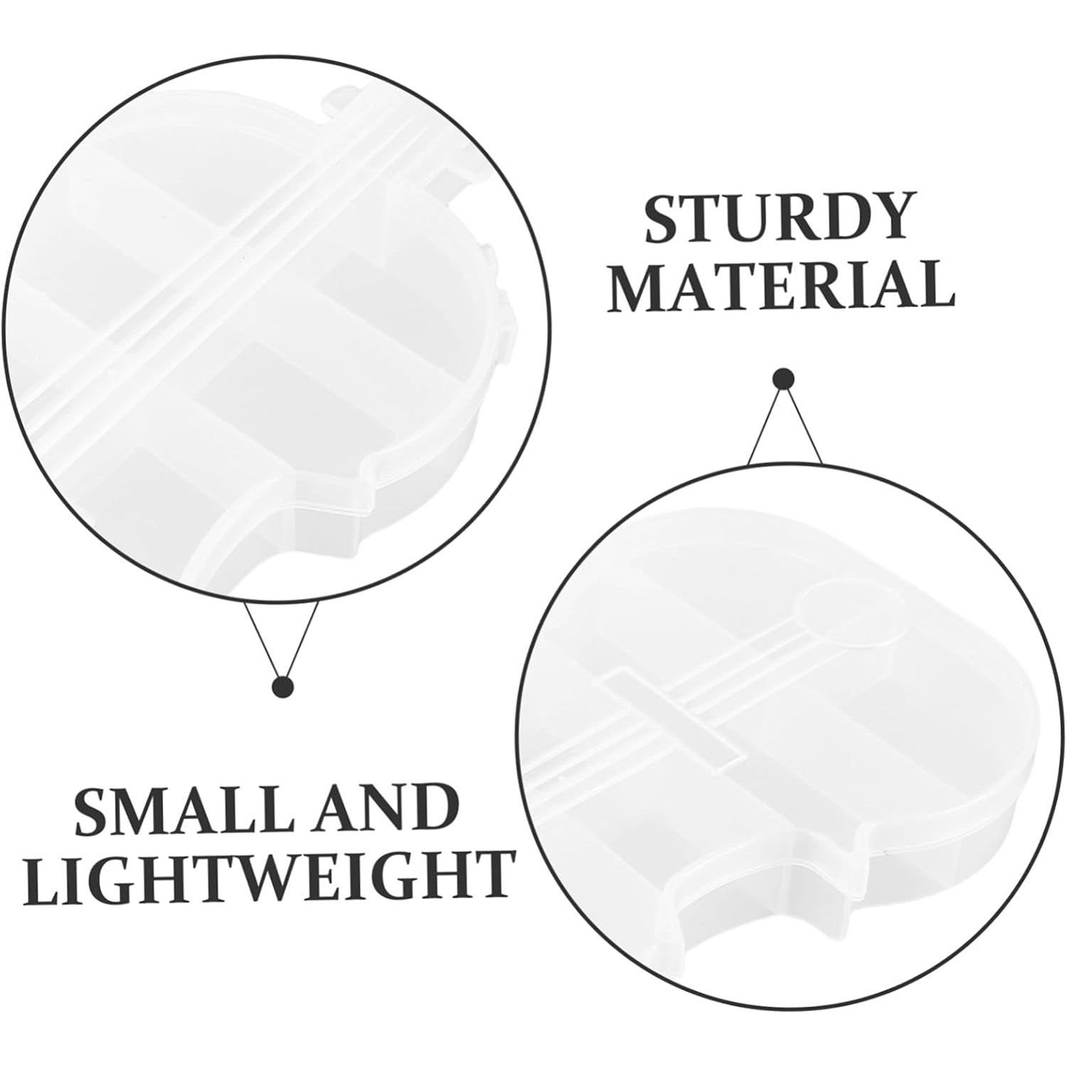 Violin Shape Plastic Storage Box (1 Pc) - Image 6