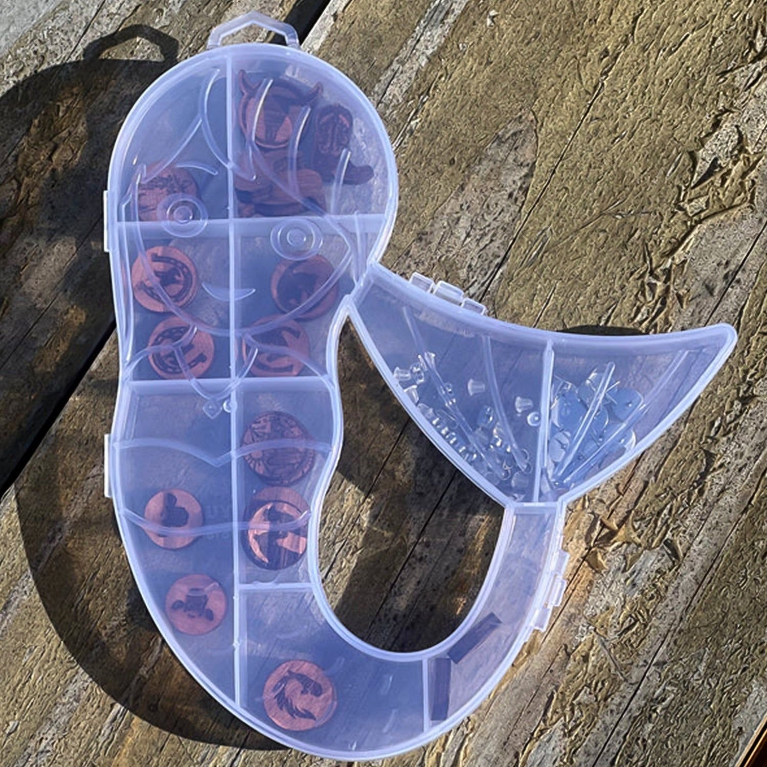 Mermaid Shape Plastic Storage Organizer Box (1 Pc) - Image 3