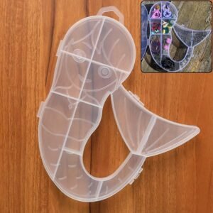 Mermaid Shape Plastic Storage Organizer Box (1 Pc)