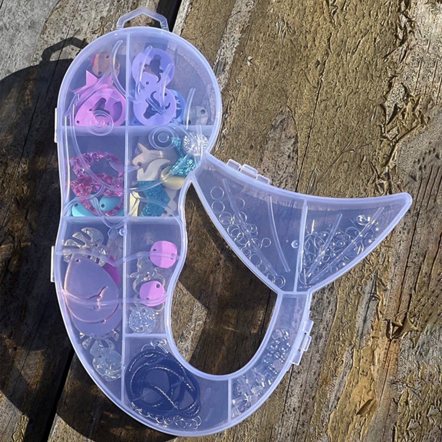 Mermaid Shape Plastic Storage Organizer Box (1 Pc) - Image 7