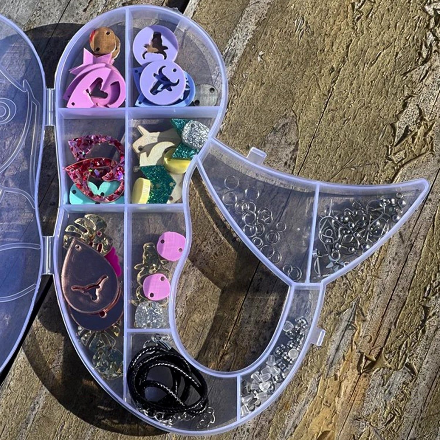 Mermaid Shape Plastic Storage Organizer Box (1 Pc) - Image 8