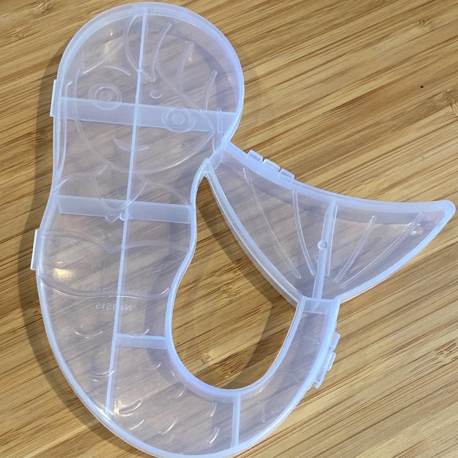 Mermaid Shape Plastic Storage Organizer Box (1 Pc) - Image 9