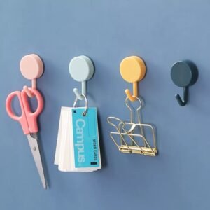 Heavy-Duty Wall Hooks (2 Pcs) for Home Use