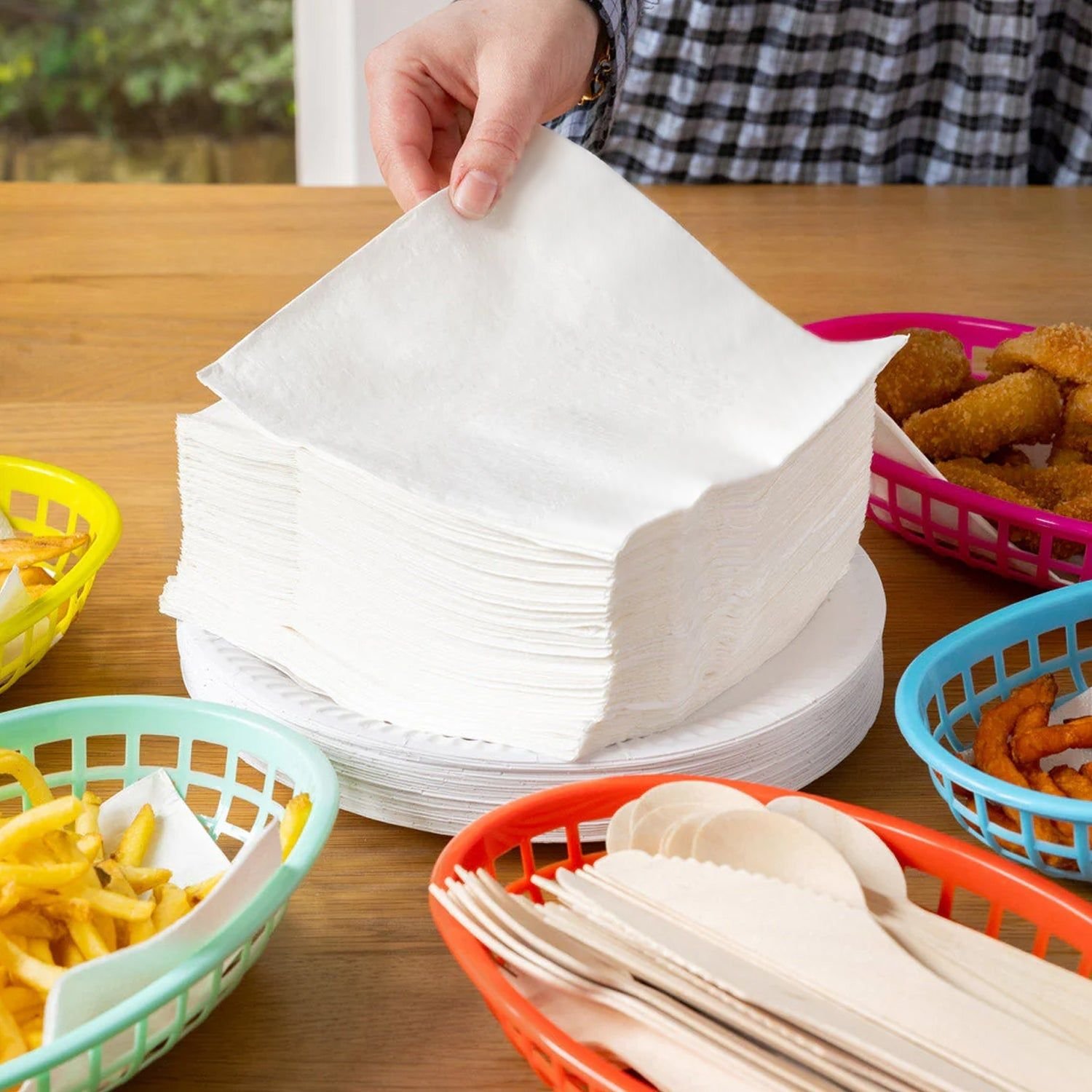 Soft & Absorbent Disposable Tissue Napkins / Paper (75 Pc) - Image 7