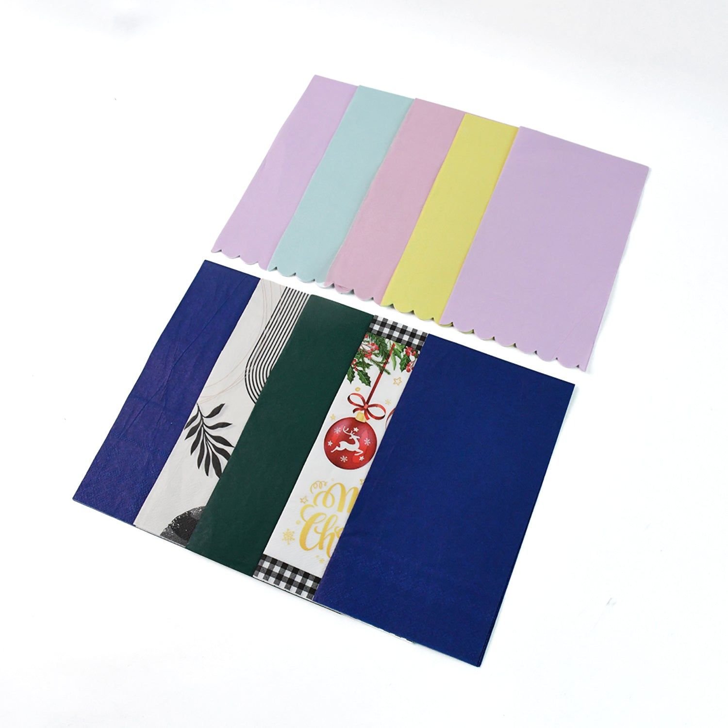Multi-Color & Printed Disposable Food Wrapping Paper Set (20 Pc) - Image 5