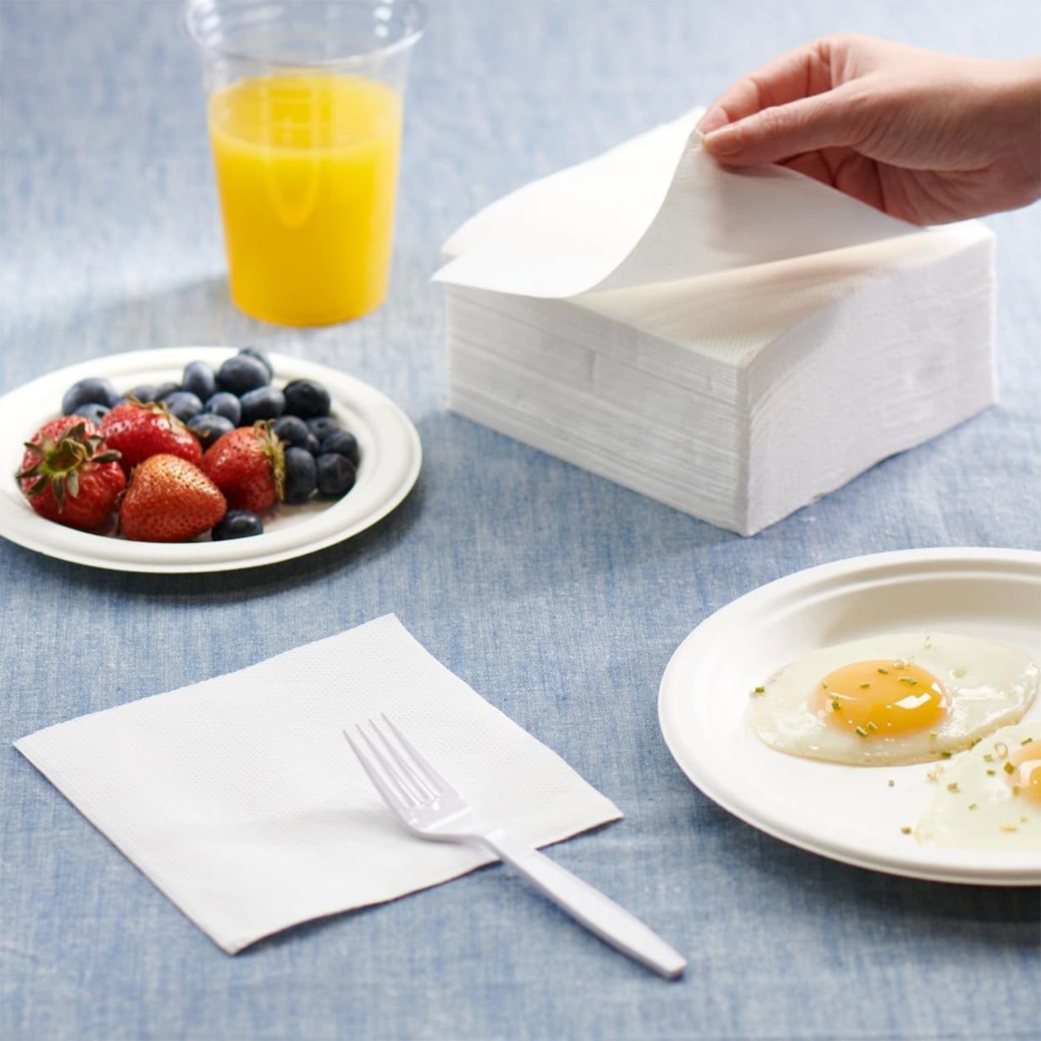 Soft & Absorbent Disposable Tissue Napkins / Paper (75 Pc) - Image 3