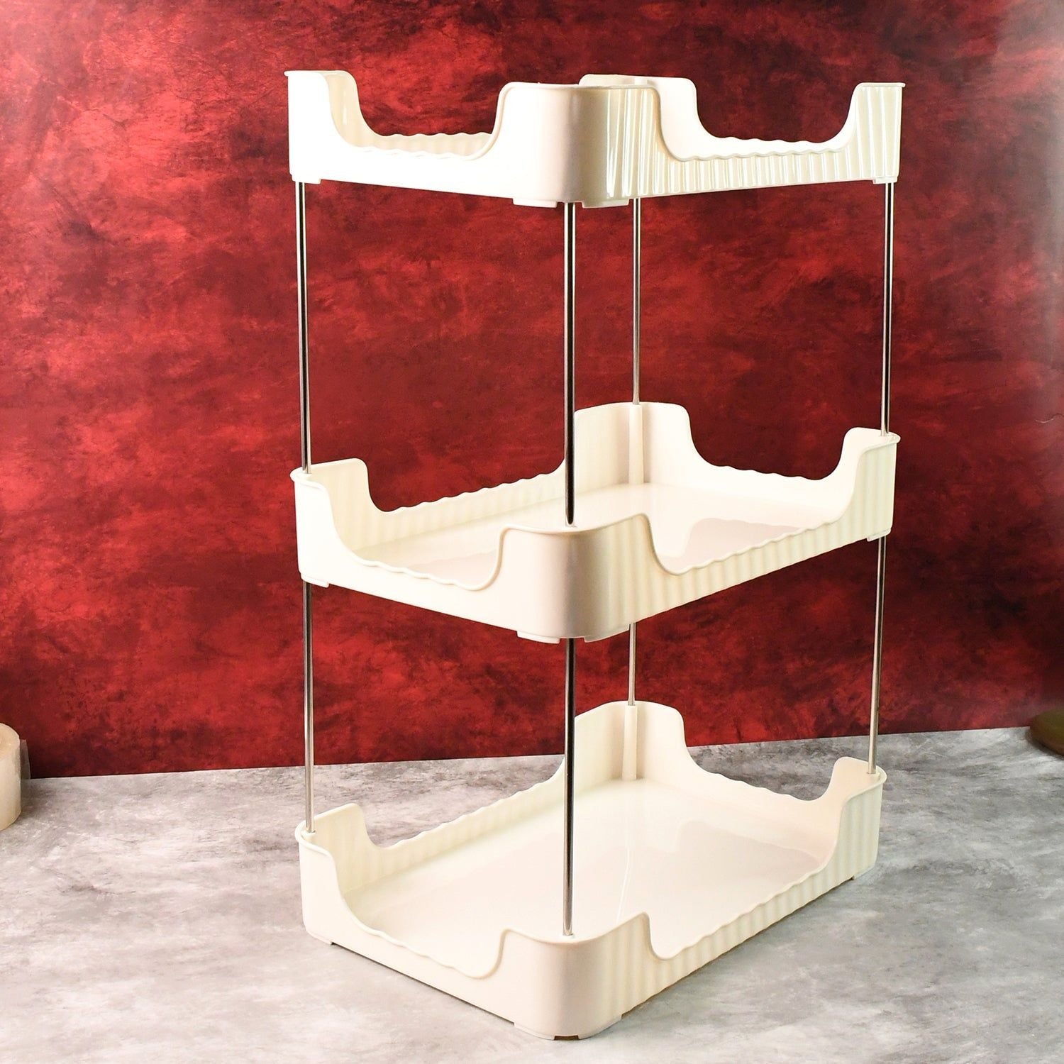 3-Tier Multipurpose Storage Organizer Rack Shelf (1 Set) - Image 3
