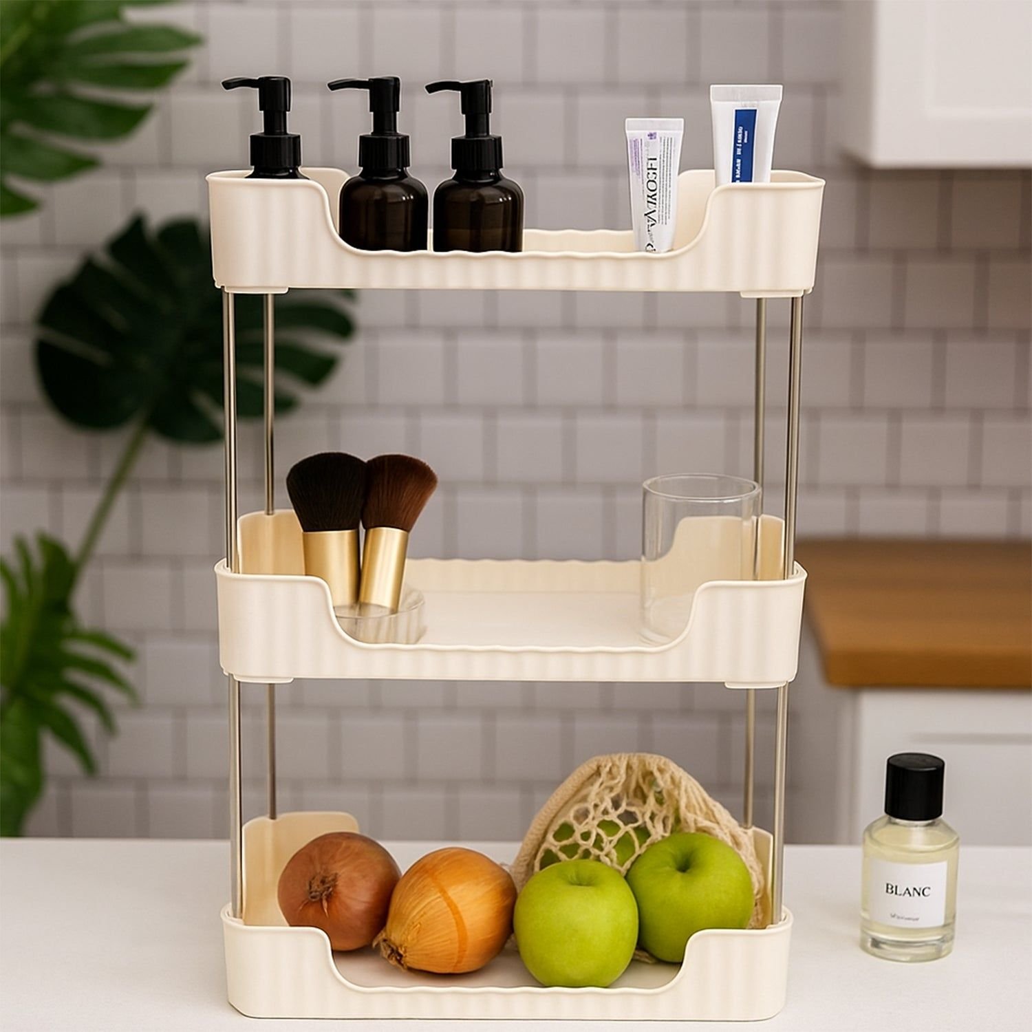3-Tier Multipurpose Storage Organizer Rack Shelf (1 Set) - Image 8
