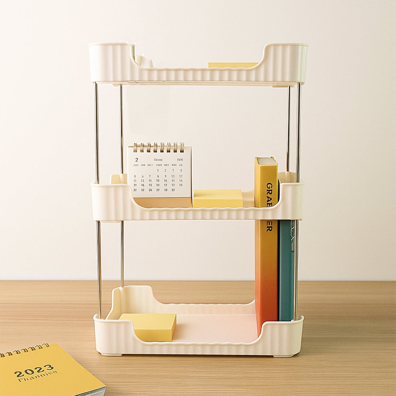 3-Tier Multipurpose Storage Organizer Rack Shelf (1 Set) - Image 9
