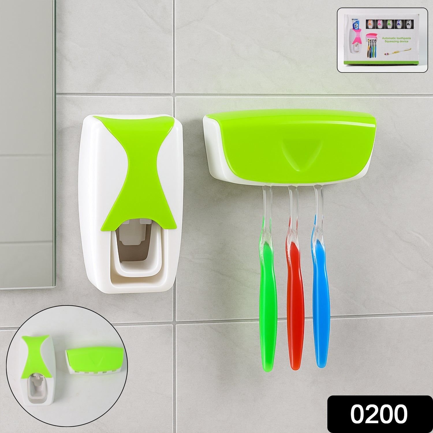 Toothpaste Dispenser & Tooth Brush with Toothbrush - Image 2