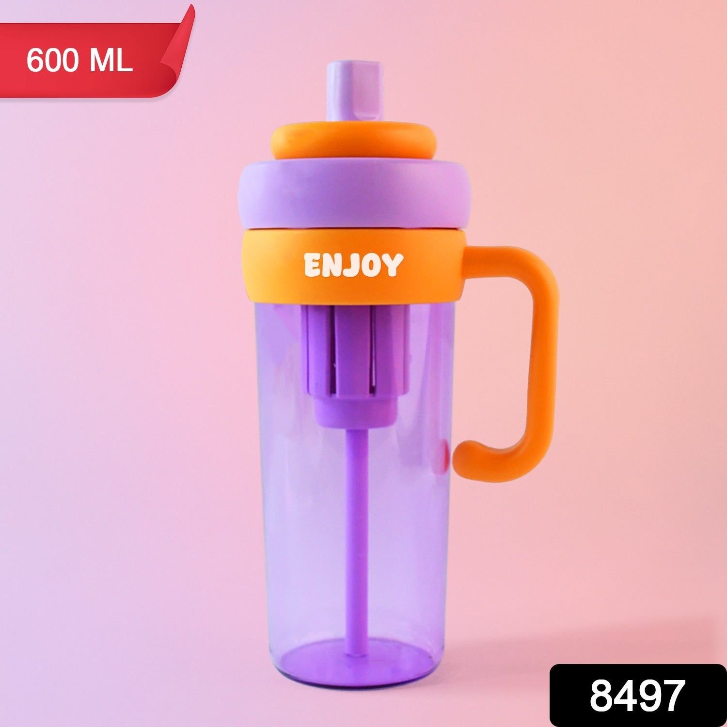 Premium Plastic Water Bottle Approx 600ML (1 Pc) - Image 2