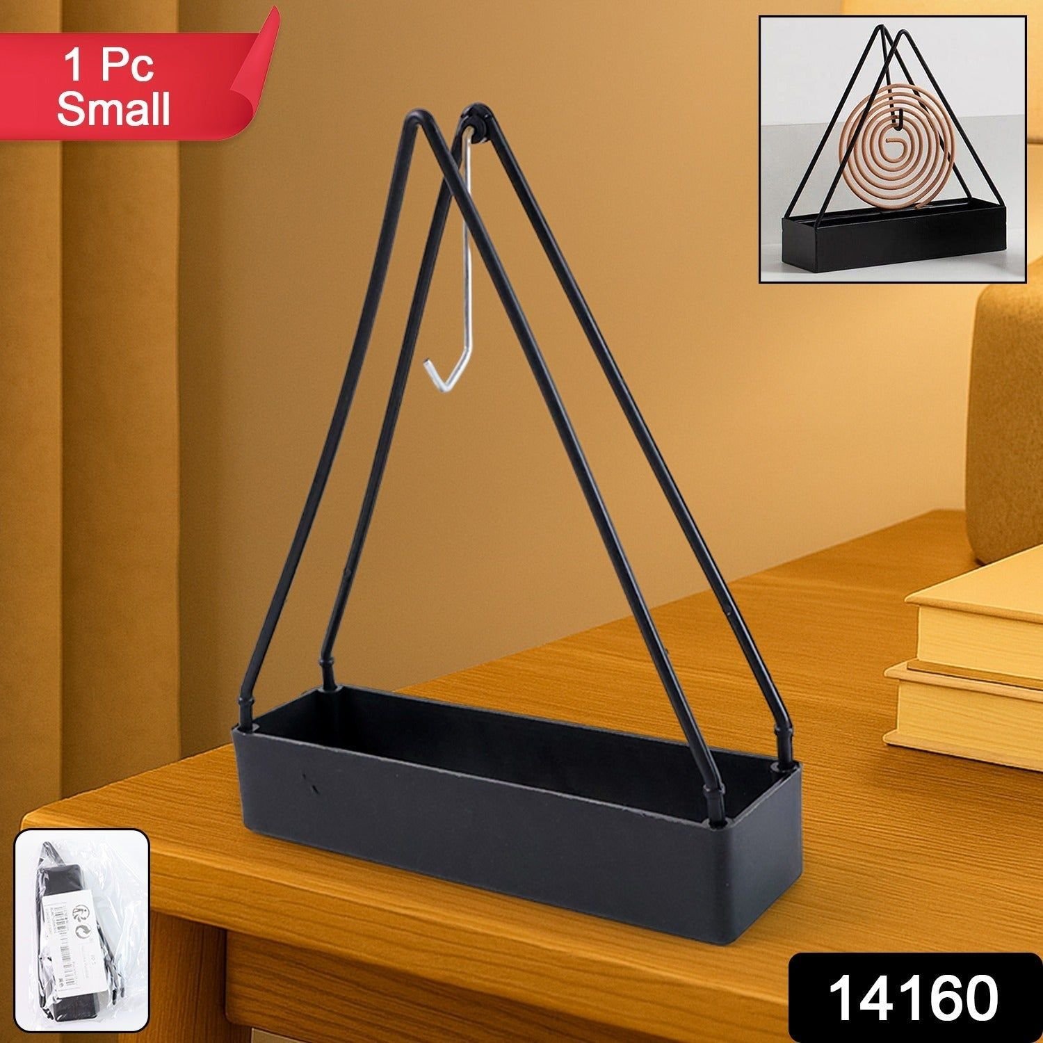 Compact Triangle Mosquito Coil Stand (1 Pc) - Image 2