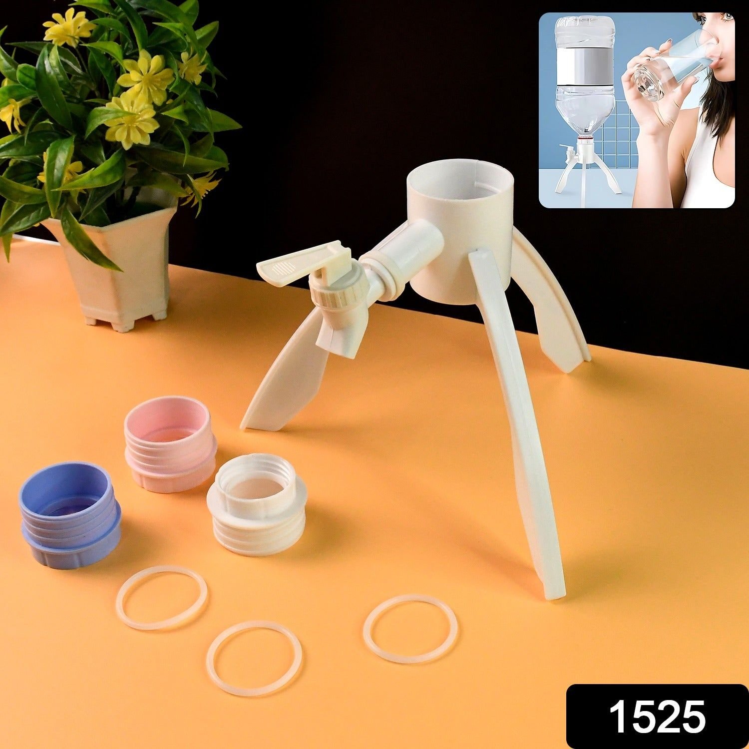 Universal Plastic Drinking Water Dispenser Stand Set - Image 2