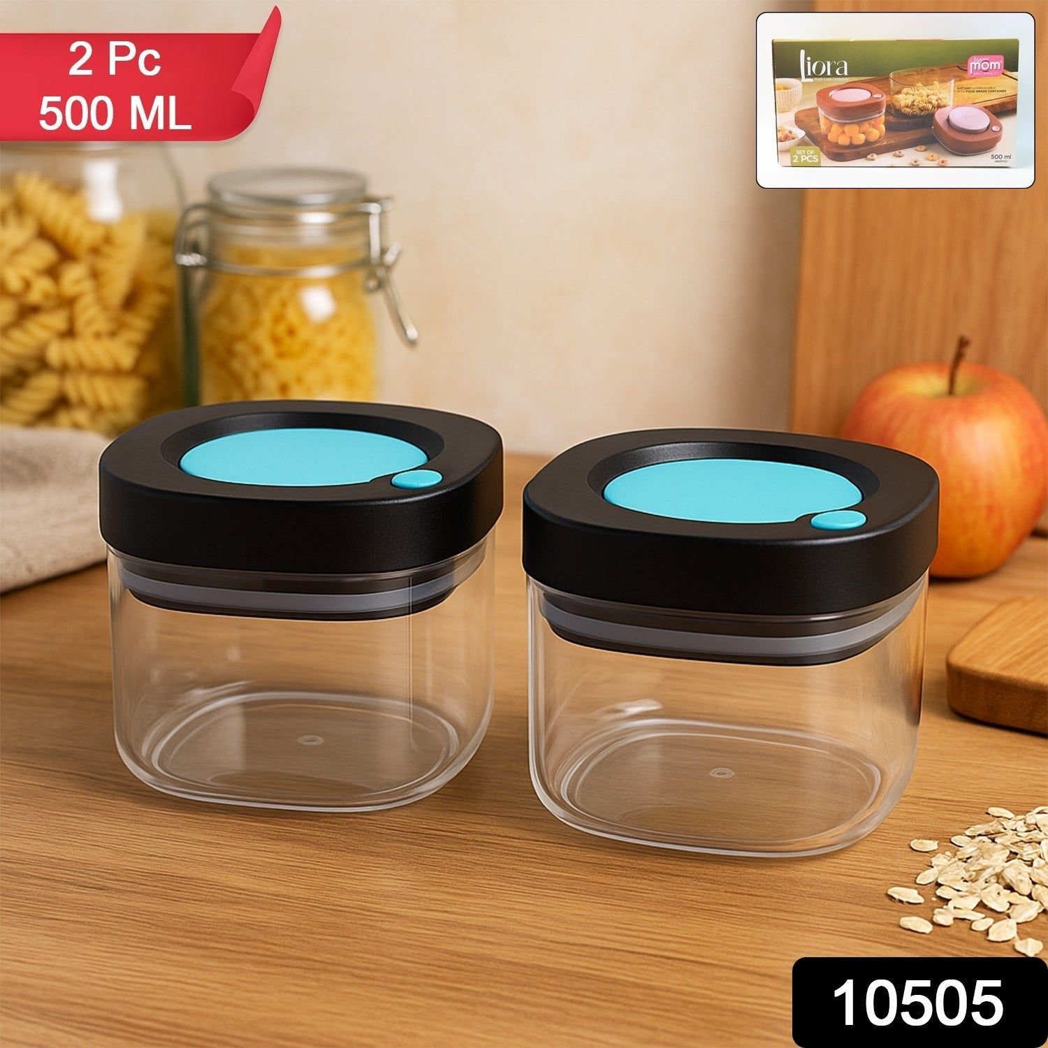 Supermom Airtight Kitchen Storage Containers – (2 Pc Set / 500 ml) - Image 2